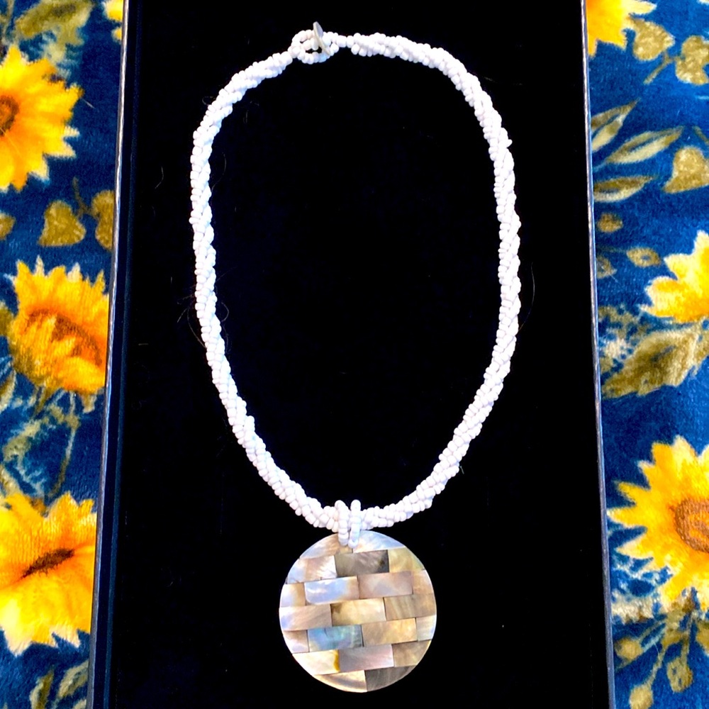 Beaded Shell Accent Necklace